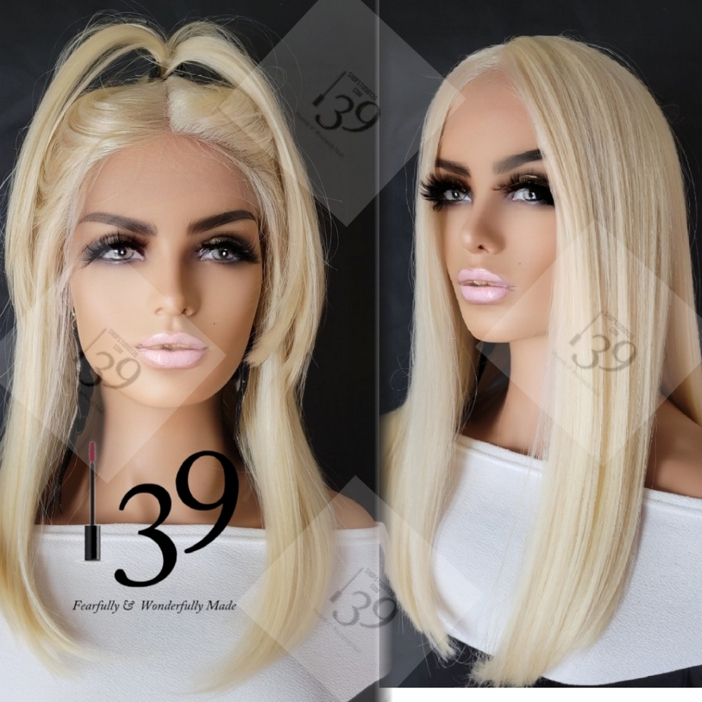 Sexy blonde lace front bob wig